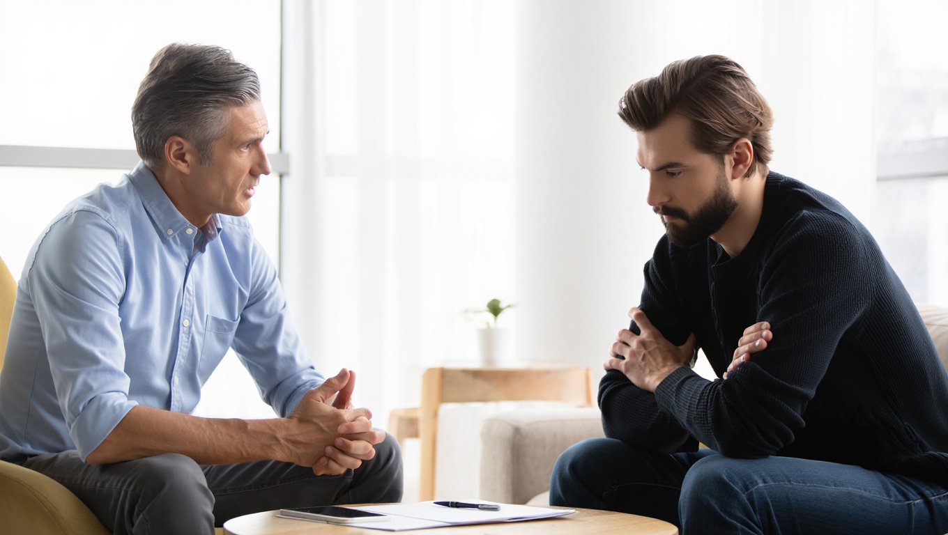 Прием у врача Мужчина на приеме у врача